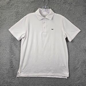 Vineyard Vines Boys Sankaty White Polo Shirt Size XL